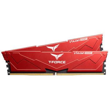 Team T-Force Vulcan Red 32GB 2x16GB 5600Mhz CL36 DDR5 Gaming Ram (FLRD532G5600HC36BDC01) 